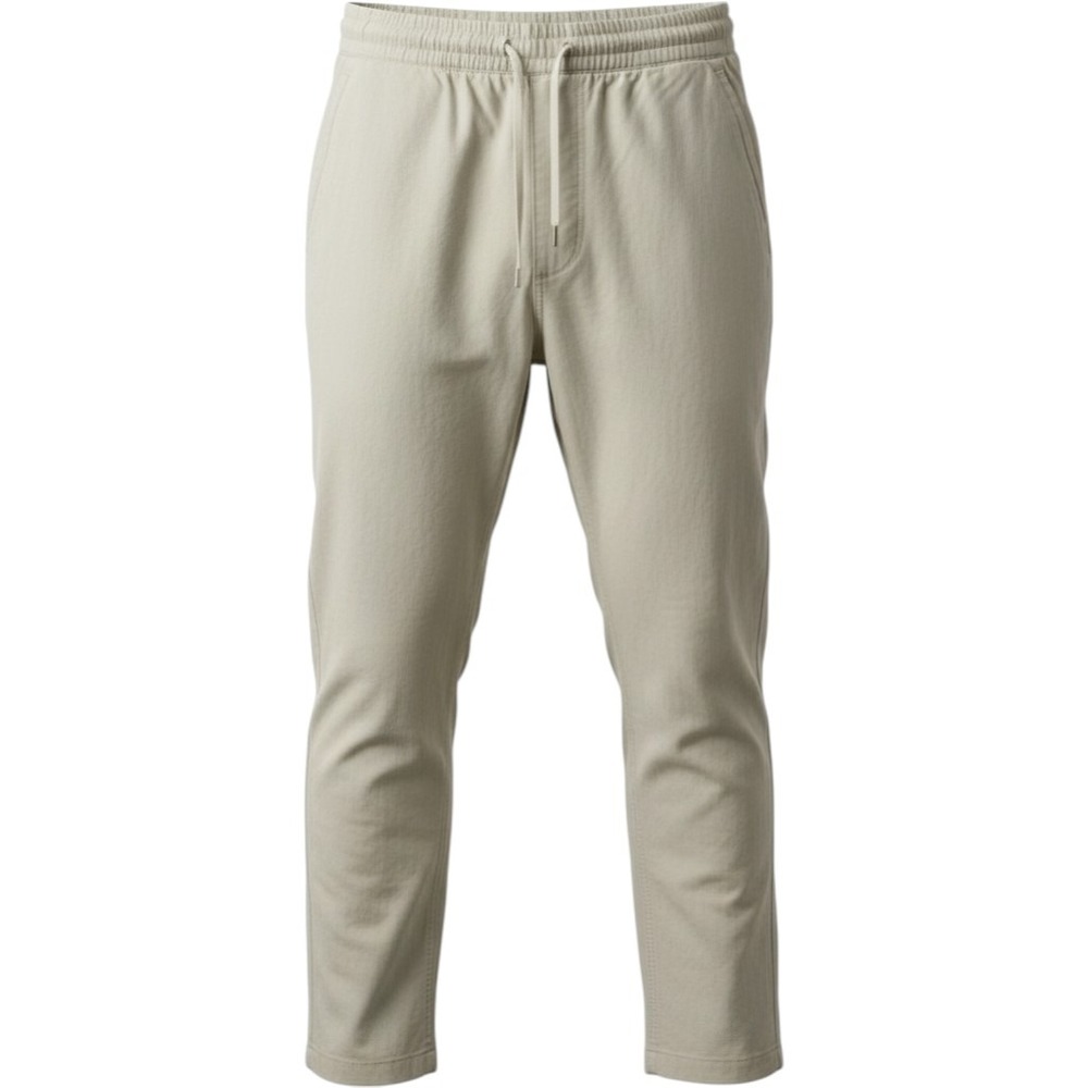 Outdoor Voices Beige Tapered Joggers Elastic Waist Drawstring Pants Women Size M